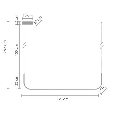 Lampa wisząca MINIMA-1 LED biała 120 cm