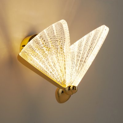 Lampa ścienna BEE LED złota 22 cm