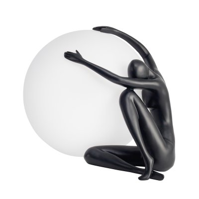 Lampa stołowa WOMAN-1 czarna 47 cm