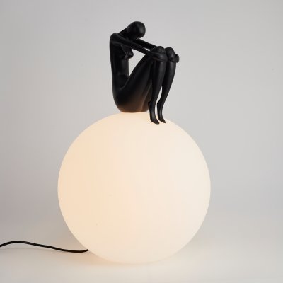 Lampa stołowa WOMAN-2 czarna 35 cm