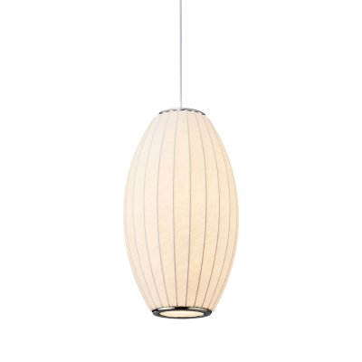 Lampa wisząca SILK BARREL biała 50 cm