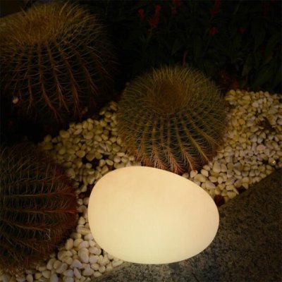 Lampa ogrodowa kamień PEBBLE M LED RGBW 16 kolorów 32 cm