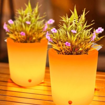 Lampa ogrodowa donica FLOWER POT S LED RGBW 16 kolorów 29 cm