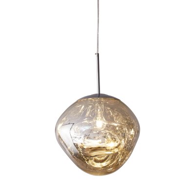 Lampa wisząca GLAM M srebrna 28 cm