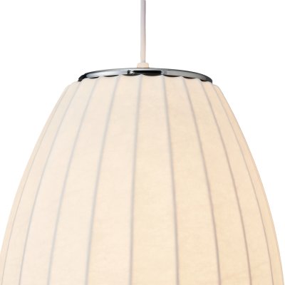 Lampa wisząca SILK BARREL biała 60 cm