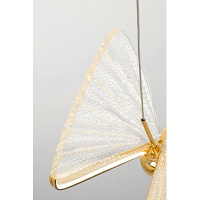 Lampa wisząca BUTTERFLY DISC 5 złota