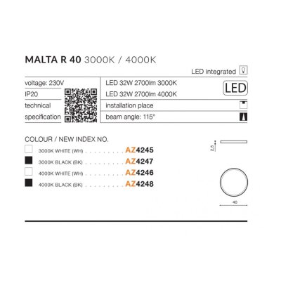 Malta R40 - Lampa wisząca