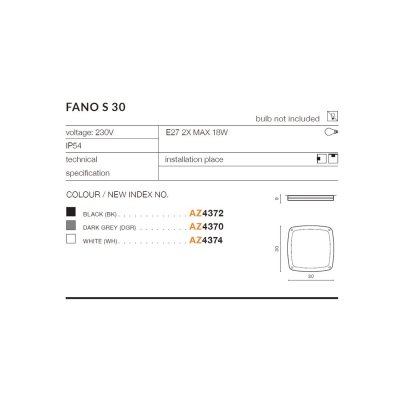 Fano S30 - Plafon