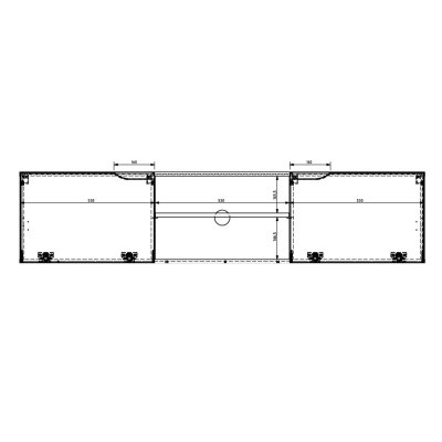 Loftia Mini - Szafka RTV 160 wisząca