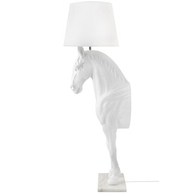 Lampa podłogowa KOŃ HORSE STAND M biała  - włókno szklane