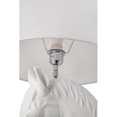 Lampa podłogowa KOŃ HORSE STAND M biała  - włókno szklane