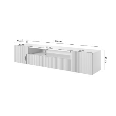 Nicole - Szafka RTV 200 wisząca