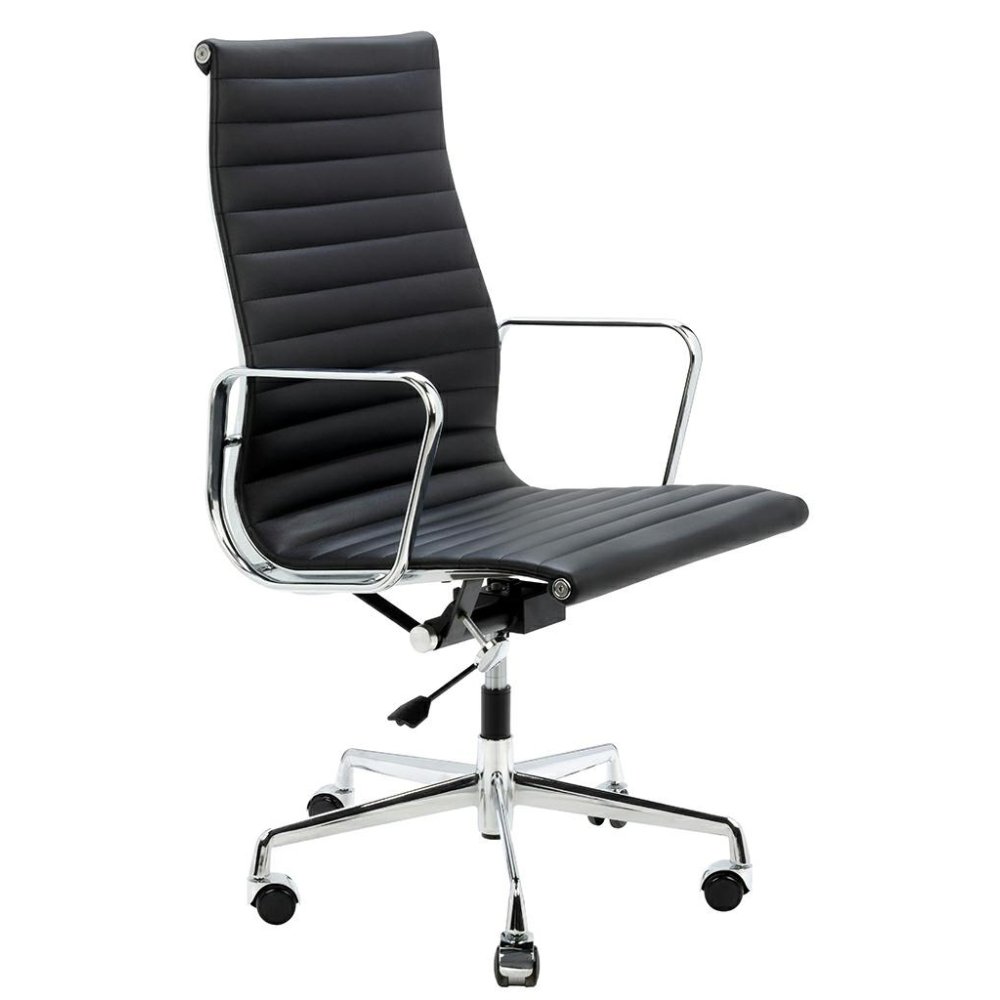 Fotel biurowy AERON PRESTIGE PLUS chrom  - skóra naturalna, aluminium