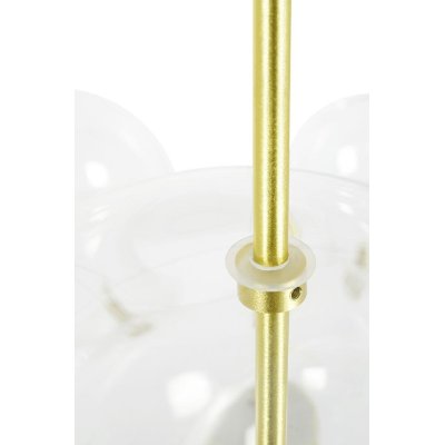 MOOSEE Lampa wisząca CAPRI DISC 5 złota   - 300 LED, aluminium, szkło