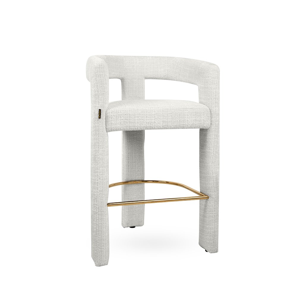 MaMaison krzesło barowe LOGAN białe MaMaison krzesło barowe LOGAN białe