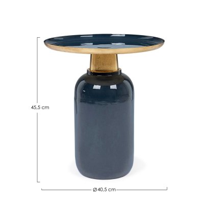 BIZZOTTO stolik kawowy NALIMA 40,5        niebieski