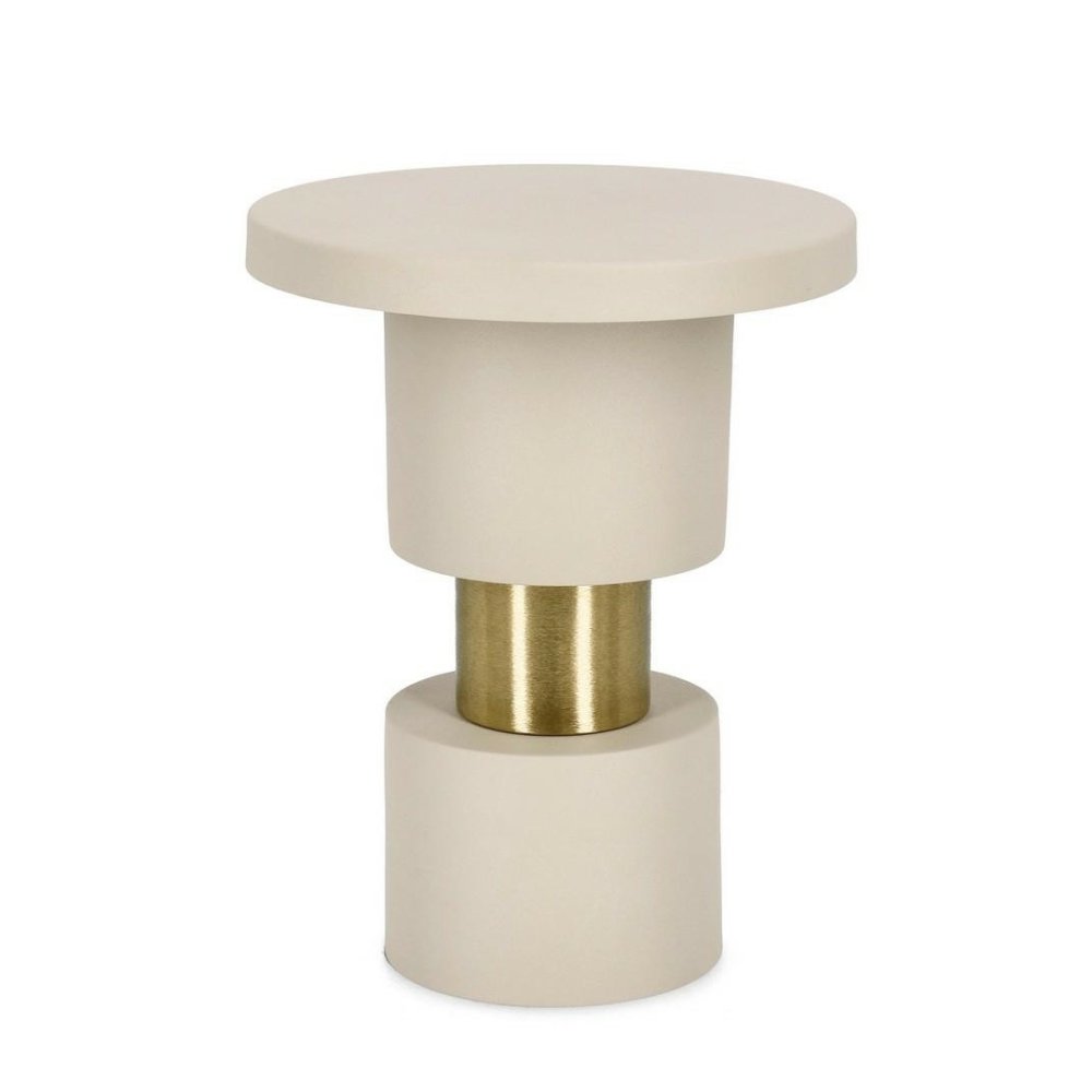 BIZZOTTO stolik kawowy MITUL FOG beżowy   / złoty